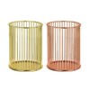 Zerodeko 2pcs Gold Iron Makeup Brush Holders Stylish Eyebrow Pencil
