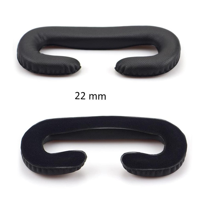 GRIRIW 2pcs Pu Leather Vr Eye Mask Sponge Cushion for