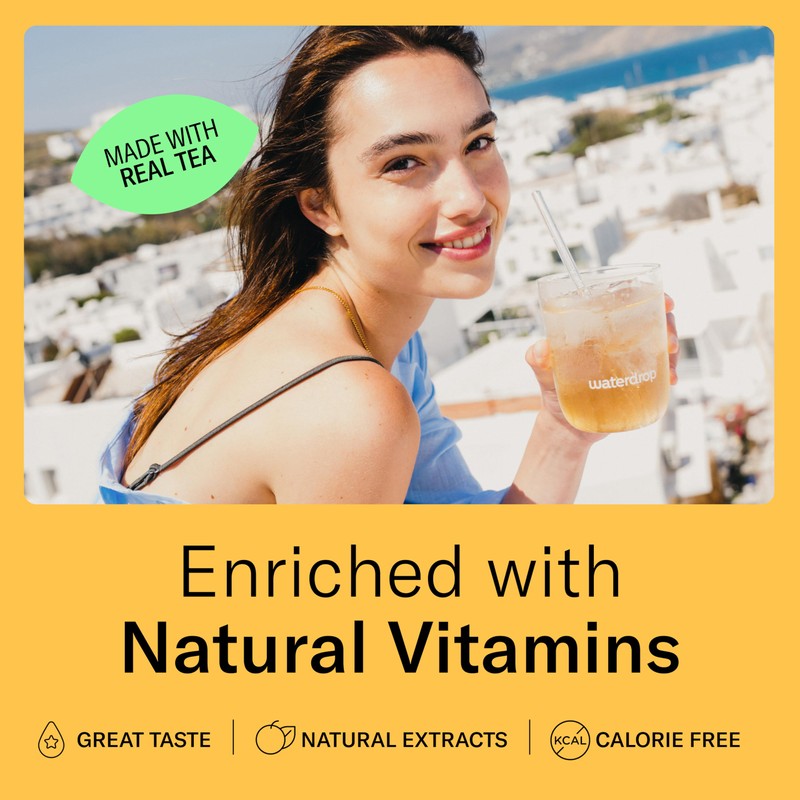 waterdrop® Microdrink ice Tea Set PEACH - 36 Drops Cubes,