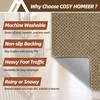 COSY HOMEER Door Mat Non-Slip Entryway Rugs Dirt Trapper, 20"x32",