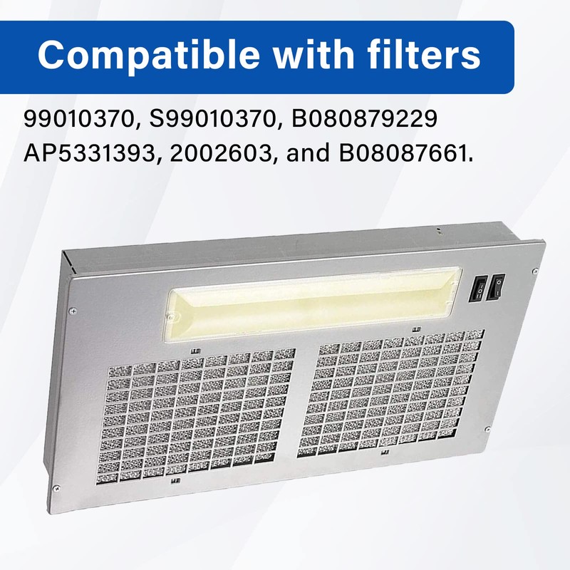 S99010370 Range Hood Filter, Aluminum Grease Filters Compatible with Broan