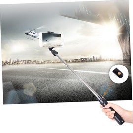 Mikinona Stainless Steel Abs Mini Tripod for Phone Small Desktop Selfie Stick Control 270° Swivel Ball Head for View