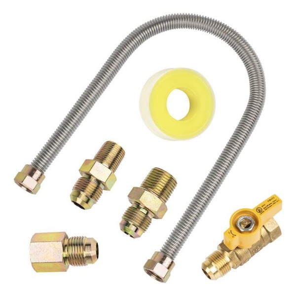 F271239 One-Stop Universal Gas-Appliance Hook Up Kit for Garage Heaters,