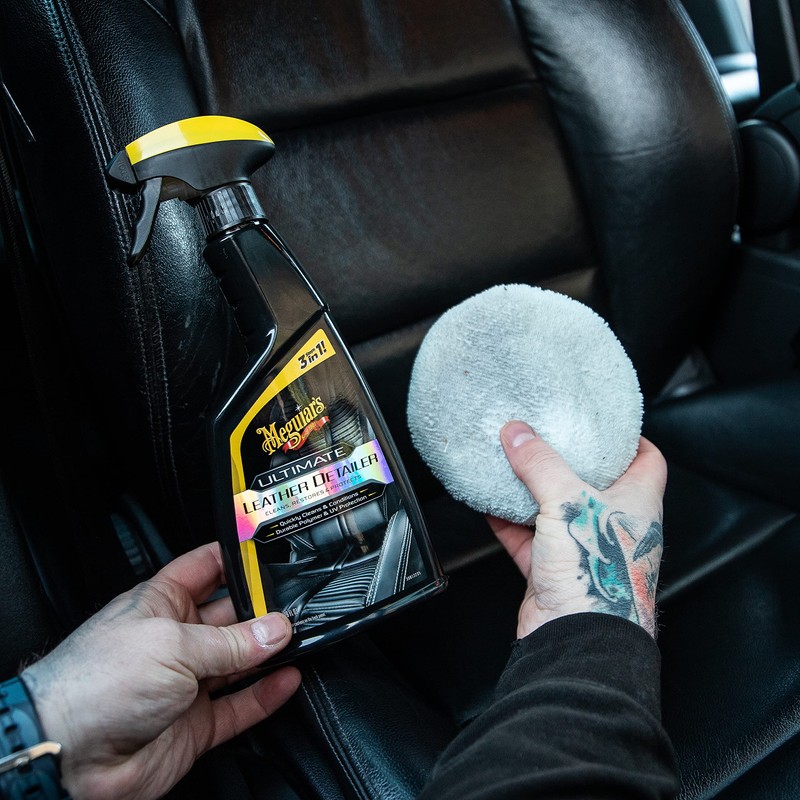 Meguiar's G201316EU Ultimate Leather Detailer 473 ml cleans, restores &