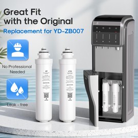 ICEPURE PP and CTO 2-stage Filters Replacement for ICEPURE 6-in-1 Bottleless Water Cooler Ice Maker with 2-Stage Filtration, WiFi, Bullet and Crushed Ice, YD-ZB007, 6 Months
