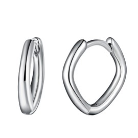 Yumilok Clover Earrings Hoop Earrings Men Women Stainless Steel Stud Earrings Nose Lip Earrings Hoop Huggie Cartilage Helix Tragus Piercing Earrings, Stainless Steel