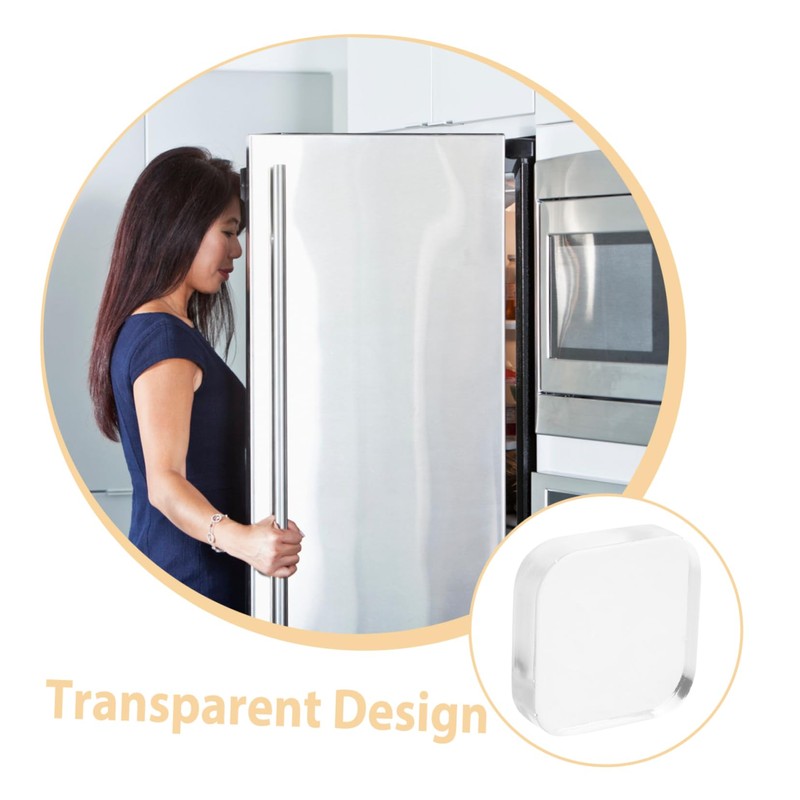 Ciieeo 6Pcs Transparent PU Door Stopper Wall Protector for Door
