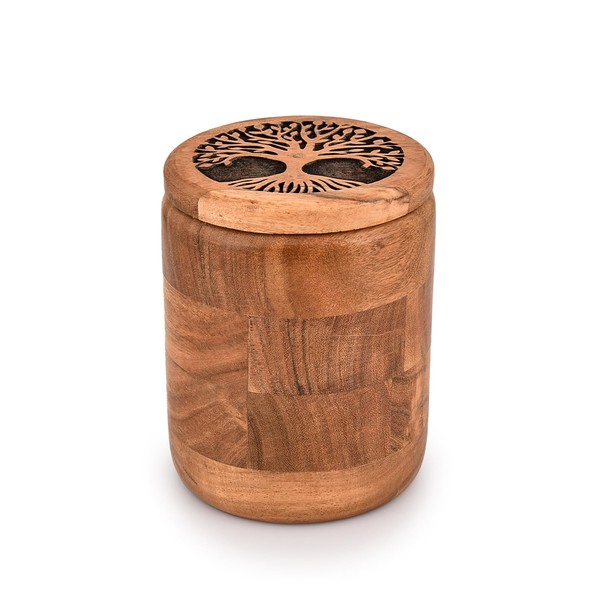 Kimona Food Jars & Canisters for Kitchen Counter, Wooden Food