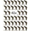 FUXXER® 40 x Angle Connectors Fittings Antique Vintage Brass Design