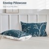 Lekesky Reversible Duvet Cover King Size, Dark Blue White Thin
