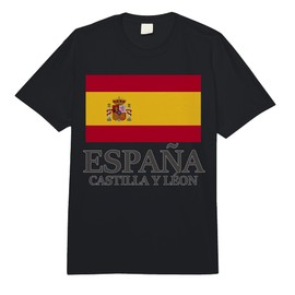 Spain Castilla Y Léon Flag Travel Europe Holiday Comfort Colors Adult Heavyweight T-Shirt