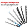 Bestgle 50Pcs Jigsaw Blade Set, T Shank Fast Cut Jigsaw