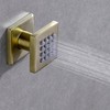 4 pcs Brass Square Body Spray Shower Jets High Pressure