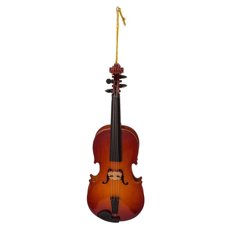 Kurt Adler 5.5" Wood Violin Ornament
