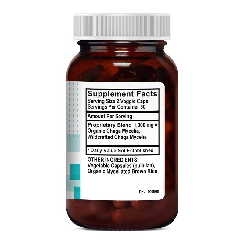 Kovite Organic Chaga 500 mg - 60 Vegetable Capsules