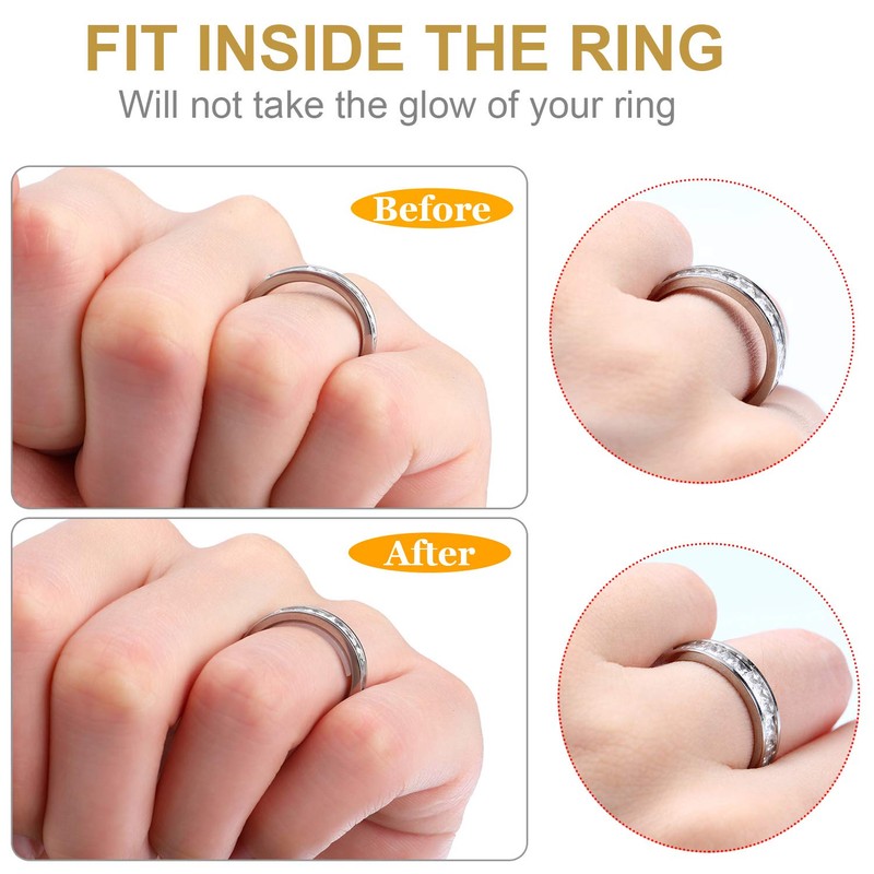 Blulu 85 Pcs Ring Sizers for Loose Rings Invisible Size