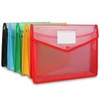 A4 Plastic Wallets with Popper, STARVAST 5 Pack A4 Plastic