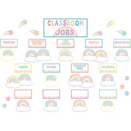 Teacher Created Resources Pastel Pop Classroom Jobs Mini Bulletin Board