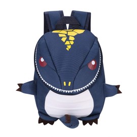 3D Cartoon Dinosaur Backpack Cute Animal Shape Children’s Schoolbag Toddlers Kindergarten Book Bag Zippered Preschool Shoulders Bag Adjustable Straps Travel Daypack Bag for A4 Tablet Water bottle Toys