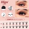 Higu clace DIY Lash Extension Kit 320PCS, 30D+40D Individual Lashes