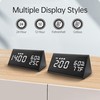 Digital Alarm Clock, with Wooden Electronic LED Time Display, 3