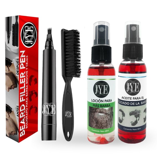 JYE Lapiz Bolígrafo para rellenar huecos de barba y Bigote,