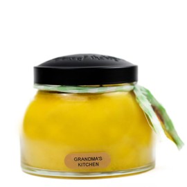 A Cheerful Giver - Grandma's Kitchen Mama Scented Glass Jar Candle (22oz) with Lid & True to Life Fragrance Made in USA