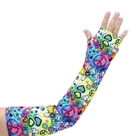 CastCoverz! Designer Arm Cast Cover - Peace of Fun - Large Long: 23" Length X 16" Circumference - Removable and Washable - Made in USA