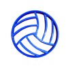 Volleyball sport cookie cutter fondant letter special occasion 3D Printed