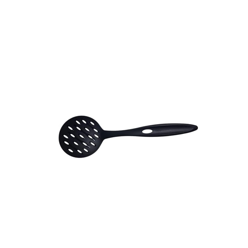 Tupperware Handy Kitchen Aid Pasta Spoon Slotted Spoon Strainer Black