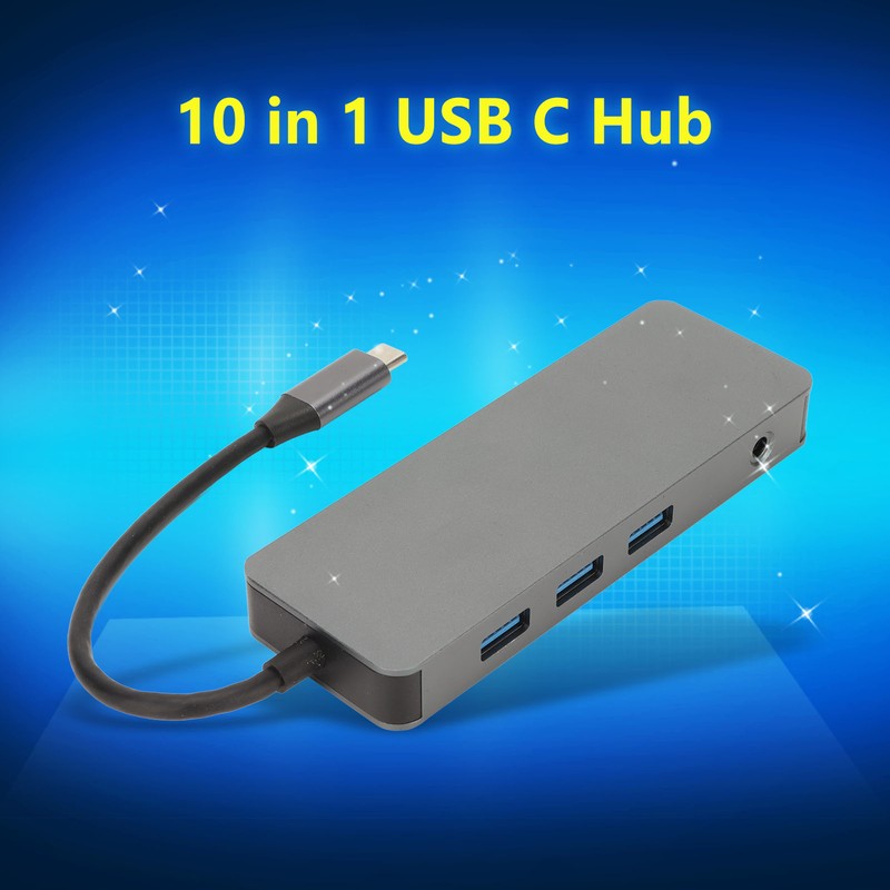 USB C Hub USB C to 3USB 2xHDTV VGA USB