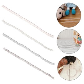 WOONEKY 4pcs Doll Eyelash Strips DIY Faux Eyelashes for Dolls Tea Adorable Accessories for Creative Play