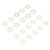 100 Pcs Metal Paperclips Golden File Organizer with Star Moon