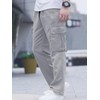 Comdecevis Men's Casual Cargo Pants Workout Joggers Stretch Sweatpants Hiking