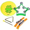 keepdrum Percussion Set Playset Including Children's Tambourine Triangle Bell Bracelet