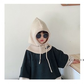 [Imported] Autumn Winter Kids' Balaclava Hat for Boys and Girls lf1546 Free Size/Style 7 4ea