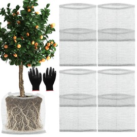 Froidesente 15 Gallon Root Guard Gopher Baskets Proof Stainless Wire Steel Underground Barrier, Gophers Moles Voles Mesh Baskets Protect Plant Roots Tubers Trees Flowers Crops (8 Pcs 15 Gallon)