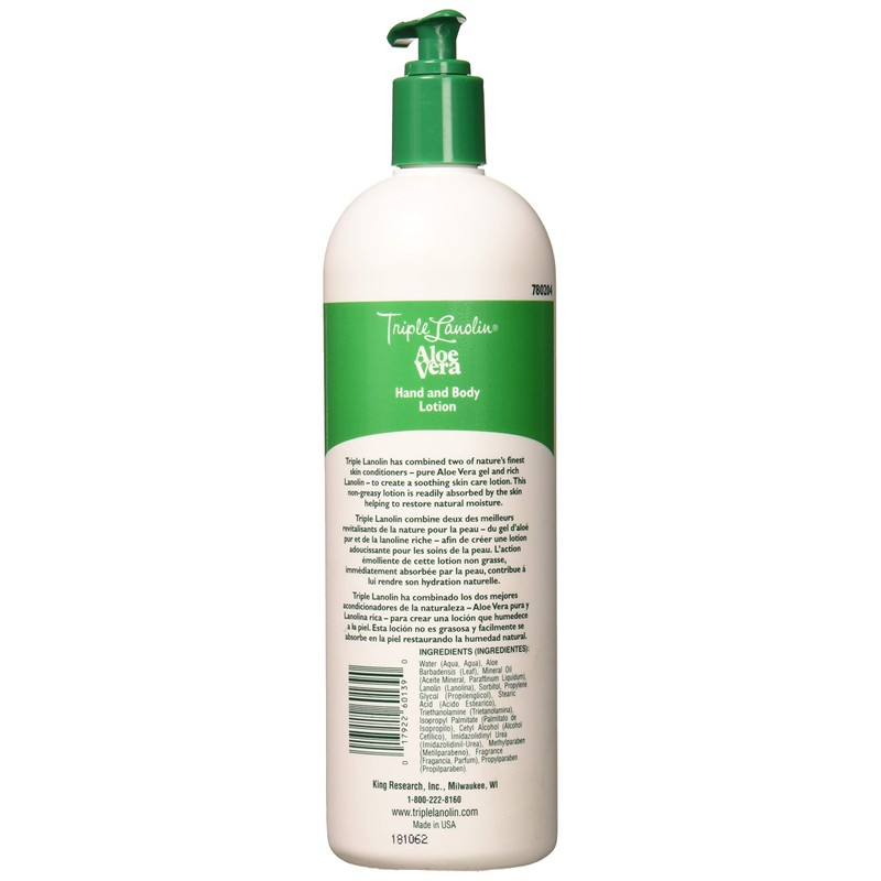 Triple Lanolin Aloe Vera Soothing Lotion (20 Fl Oz) –