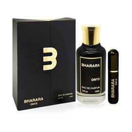 Bharara Onyx Eau De Parfum 100ml/3.4oz Unisex | Luxury Empty Travel Perfume Atomizer Included | Citrus, Aromatic, Spicy a modern and long-lasting scent.