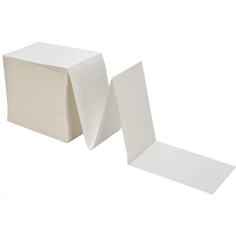 9527 Product Fanfold 4 x 6 Direct Thermal Labels White