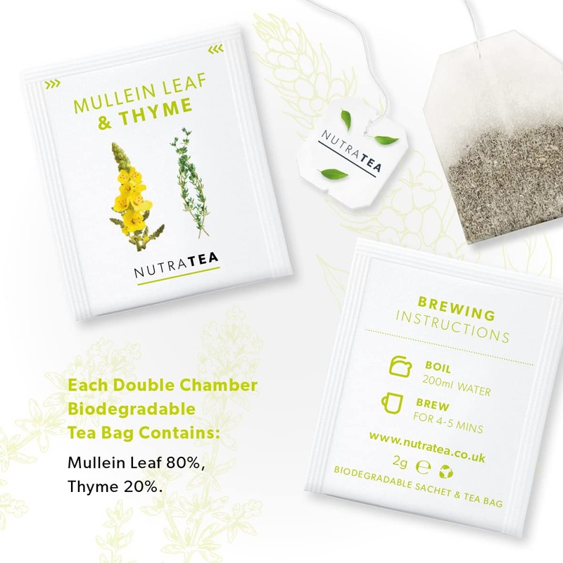 Nutra Tea - Mullein Leaf & Thyme | Mullein Tea