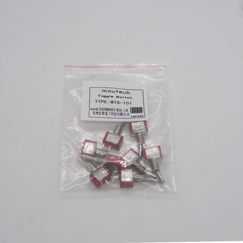 mxuteuk 8pcs 2 Terminal 2 Position SPST Miniature Miniature Toggle