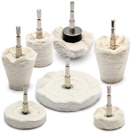 Medoon Electric Screwdriver Buff Hex Drill Buff Set Foil Polishing Buffing Polishing Polishing Aluminum Wheel Polishing Buffer Polishing Buffer Polisher Electric Drill Set of 7