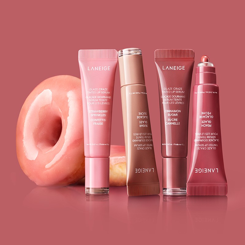 Laneige [라네즈][도넛립세럼] 글레이즈 크레이즈 틴티드 립 세럼 (8종) [Laneige][Donut Lip