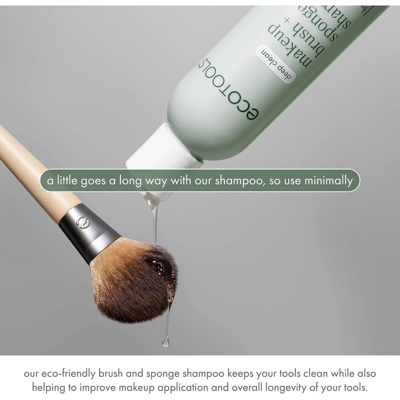 EcoTools - Shampoo Limpiador para Brochas y Esponjas de Maquillaje,