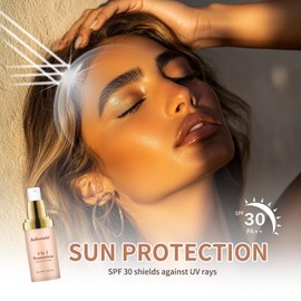 Colour Changing Foundation, 4 In 1 Sunscreen Serum Foundation, Hydrating Full Coverage Concealer, SPF30 Warm Skin Tone Foundation, Full Coverage Skincare, 24hr Hydration, 30ml