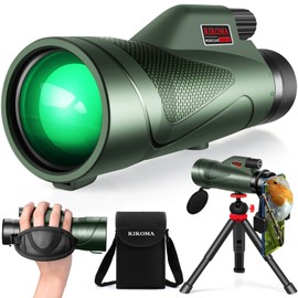 12x60 Monocular Telescope High Powered with Smartphone Adapter Tripod Plus Portable Bag, Larger Vision Monoculars for Adults with BAK4 Prism & FMC Lens, Suitable for Bird Watching Hiking acmeopts