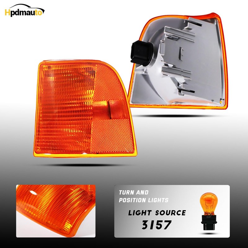 Hpdmauto Corner Light fit for Peterbilt 385/377 Trucks Turn Signal