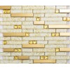 Hominter 3"x12" Sample Tile Glass and Metal Linear Mosaic Tile