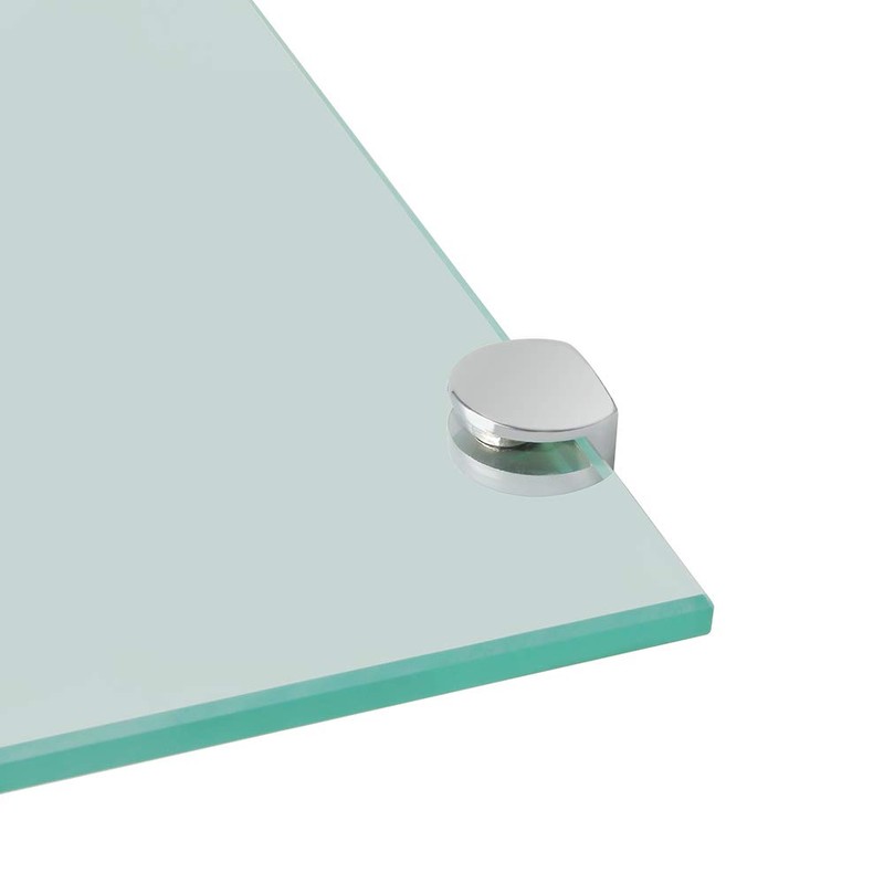 SAYAYO Glass Shelf Brackets, Glass Clamp Glass Railing for 5-8